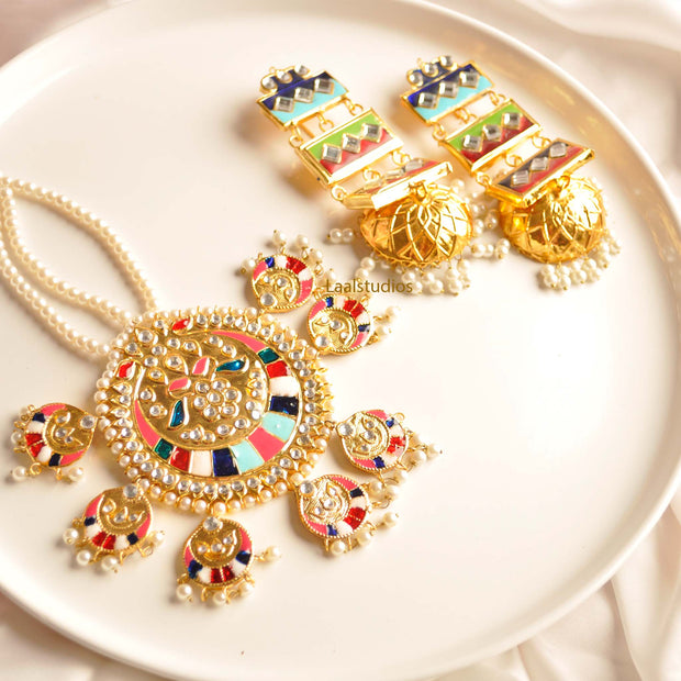 CHAMPAKALI JHOMER & EARRINGS