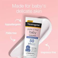 Neutragena baby sunblock spf 50