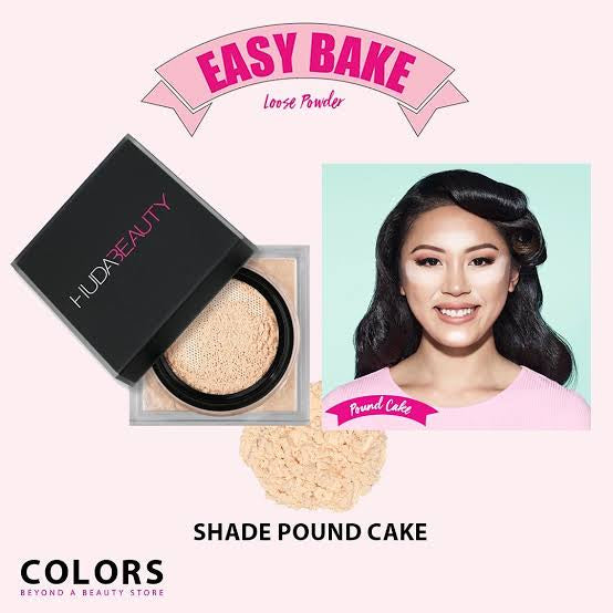 Huda beauty loose powder shade pound cake