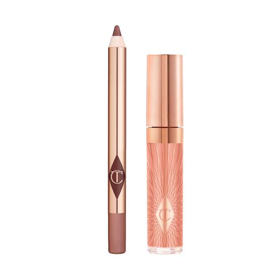 Charlote trilby glossy fresh pink lip duo