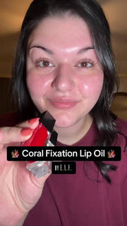 Elf glow reviver lip oil shade coral fixation