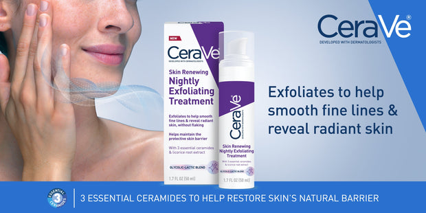 CERAVE SKIN RENEWING NIGHTLY EXFOLIATING TREATMENT