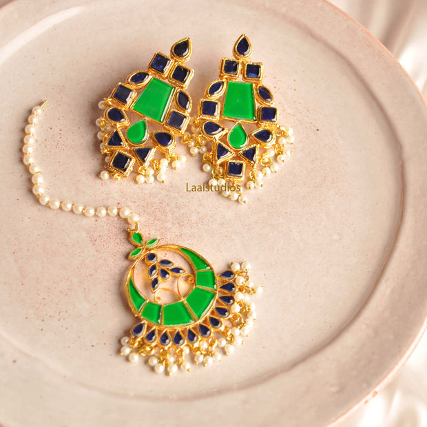 AIREEN EARRINGS & KHANAM TIKKA