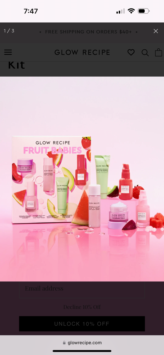 Glow recipe fruit babies set