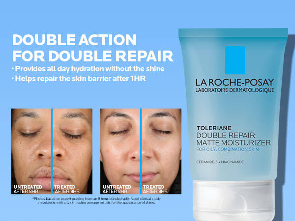 La rochy posy oily skin innovation double repair matte moisturiser