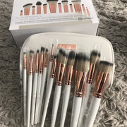 BH COSMETICS ROSE ROMANCE 12 PEICE BRUSH SET WITH COSMETIC BAG