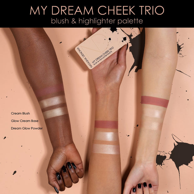 NATASHA DEONA MY DREAN CHEEK TRIO BLUSH & HIGHLITER PALLETE