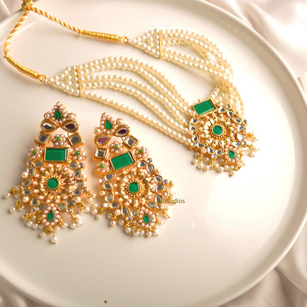 SHAHBANO EARRINGS & MEHARBANO CHOKER