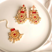 SHAH BANO EARRINGS & BANO TIKKA