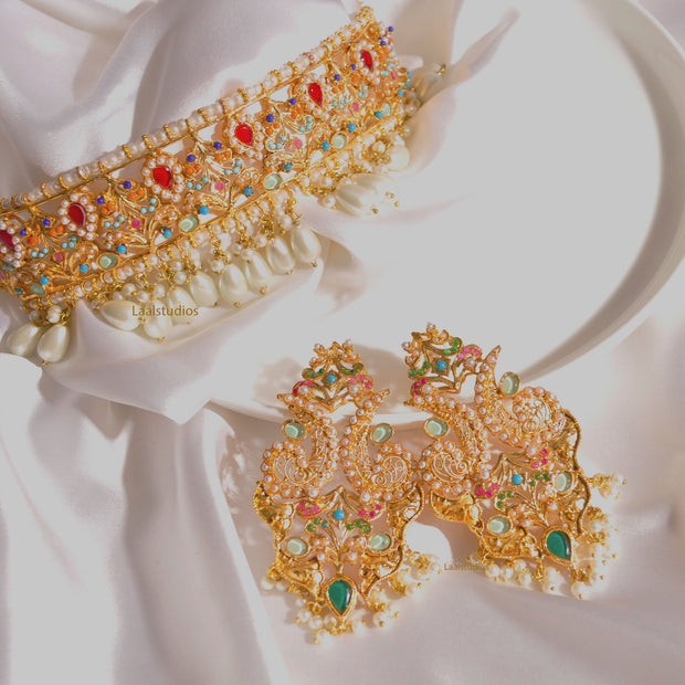 Afreen Choker &  B Afreen Earrings