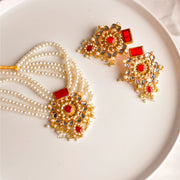 MEHARBANO EARRINGS & CHOKER